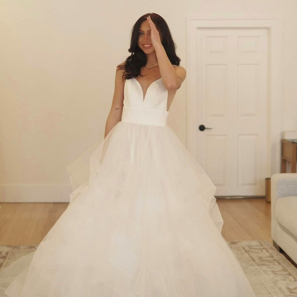 woman wearing a wedding dress
